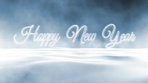 Happy new year seamless looping wavy greetings card Stock Footage 324526201