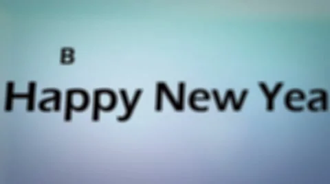 Happy new year in several languages animation Stock Footage 7766627