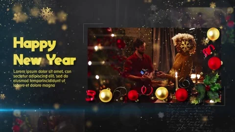 download after effects project happy new year