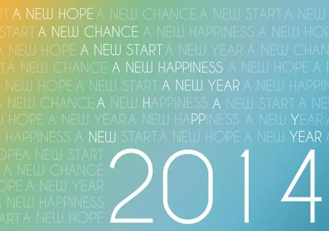 Happy new year text abstract background Illustrazione stock