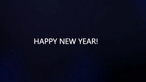 Happy new year text animation with glitch effect and color Stock Footage 224290922