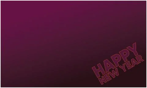 Happy New Year text effect on abstract dark Background Illustrazione stock