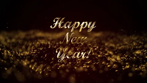 Happy new year text Stock Footage 142098917
