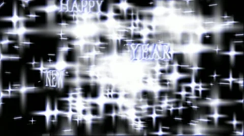 "Happy New Year" title. 스톡 동영상 12591619