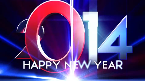 Happy New Year  type animation 19 Stock Footage 33597021