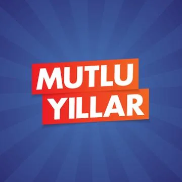 Happy New Year Typographical Creative Background. Stock Illustration