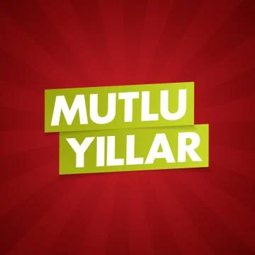 Happy New Year Typographical Creative Background. Stock Illustration