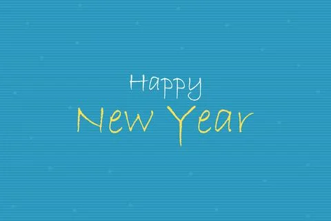 Happy New Year typography text vector design Stock-Illustration