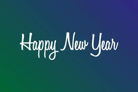 Happy New Year typography vector design. Celebrate the new year festival Illustrazione stock