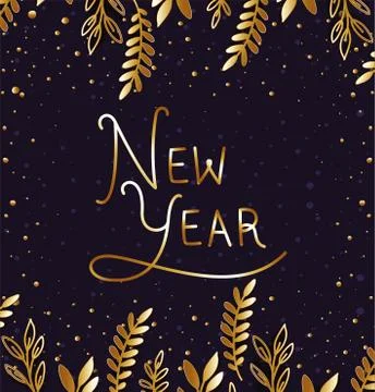 Happy new year vector design 스톡 일러스트