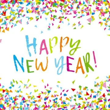 Happy New Year vector. Stock Illustration