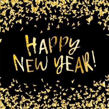 Happy New Year vector. Stock Illustration