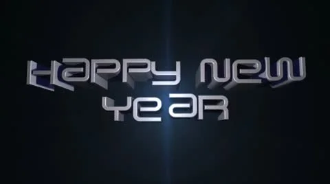 Happy new year wakel Stock Footage 10566752