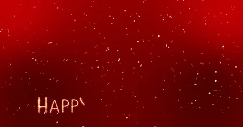 Happy New Year,Confetti falling Stock Footage 82195492