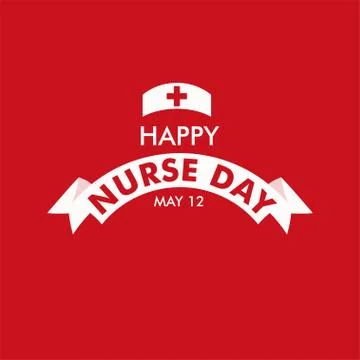 Happy Nurse Day Vector Template Design Illustration Stock Illustration