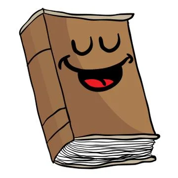 Happy old book Stock Illustration