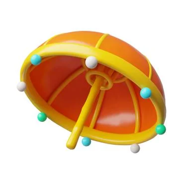 Happy Onam 3D plastic style cartoon vector design element, King Mahabali Stock Illustration