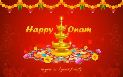 Happy Onam Stock Illustration