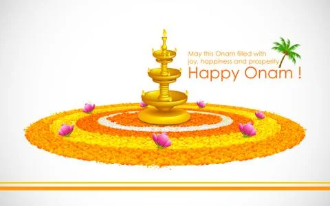 Happy Onam Stock Illustration