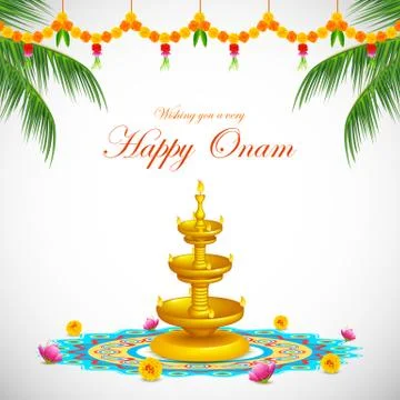 Happy Onam Stock Illustration