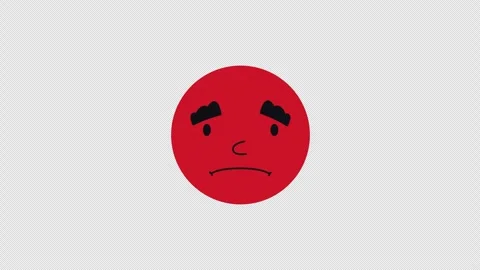 Happy or sad face. Stock Footage 257437497