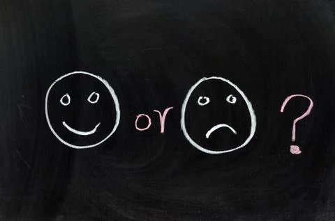 Happy or sad ? Stock-Fotos