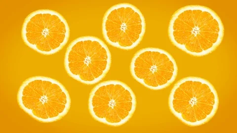 Happy Oranges screen Stock Footage 98055284