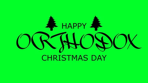Happy ortodox crismas dday Video stock 295019261