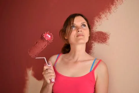 Happy painter Stock Photos