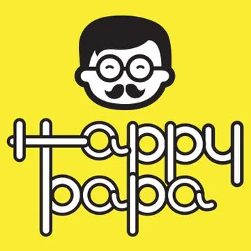 HAPPY PAPA Stock Illustration