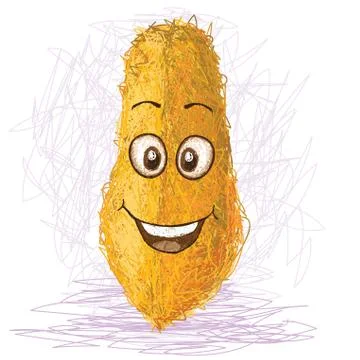 Happy papaya Stock Illustration