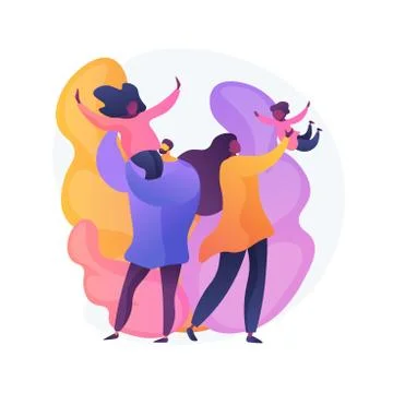 Happy parenthood vector concept metaphor Ilustração Stock