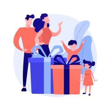 Happy parenthood vector concept metaphor Stock Illustration