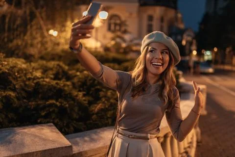 Happy in Paris Foto stock