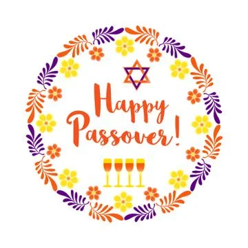 Happy Passover card Stock Illustration