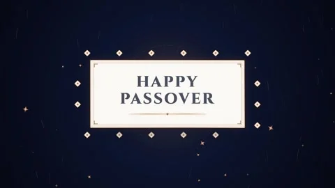 Happy Passover celebration greeting with background design Stock Footage 344634287