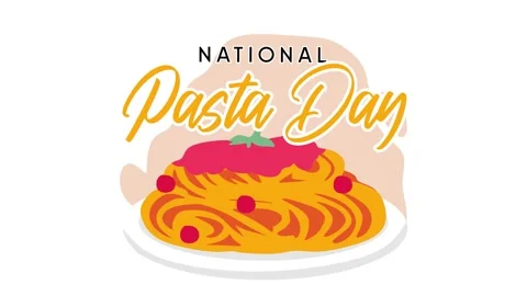 Happy Pasta Day Stock Footage 306994194