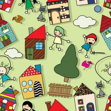 Happy pattern Stock Illustration