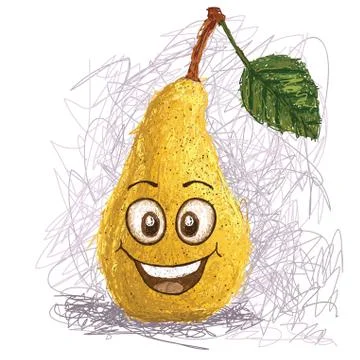 Happy pear Stock Illustration