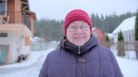 Happy pensioner at the dacha Stock-Footage 148519107