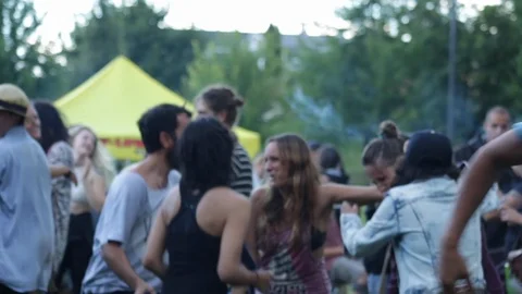 Happy people dancing, drinking, smoking Stock Footage 99994598