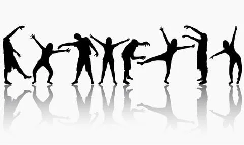 Happy people Stock Illustration