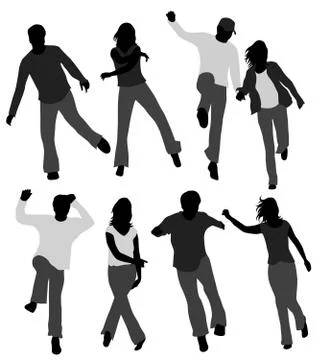 Happy people Stock Illustration