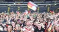 Happy People Sing Fun Celebrate Victory Celebration Friends Happiness German Fan HD Footage