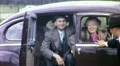 Happy People Sitting in Old Car Couple Older 1940s Vintage Film Home Movie 1569 HD Footage