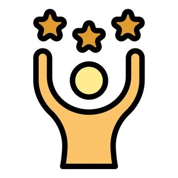 Happy person icon vector flat Stock Illustration