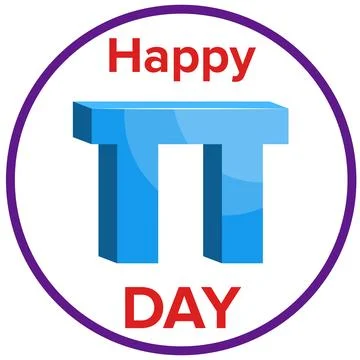 Happy Pi Day Stock Illustration