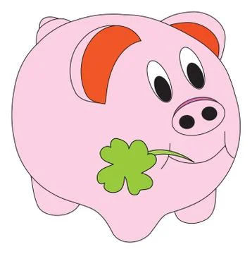Happy pig Stock Illustration