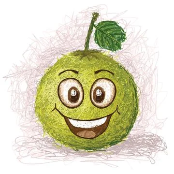 Happy pomelo Stock Illustration