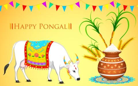 Happy Pongal Stock Illustration